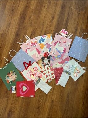 Assorted Gift Bags and Pastel ,Unicorn & Birthday Designs